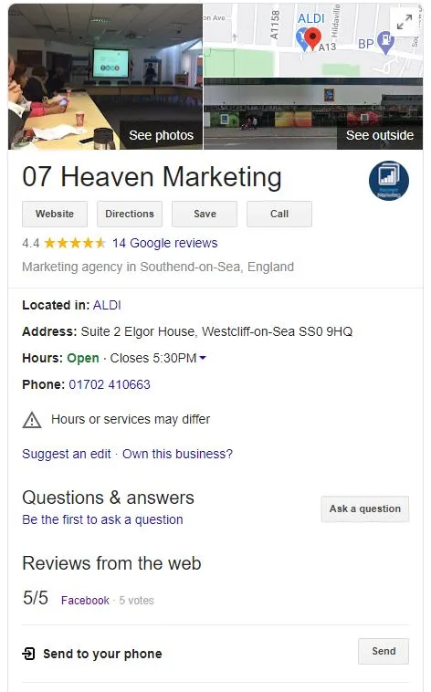 Local SEO Google my business