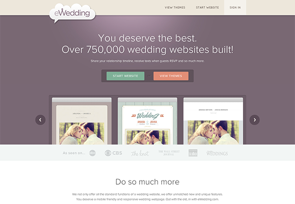 eWedding layout